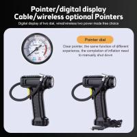 Bomba de Aire Portátil  120W Inalámbrica/Cableada Inflador de Neumáticos Digital para Coche Bicicleta Bolas Tipo de Enchufe: PUMPS - details 3