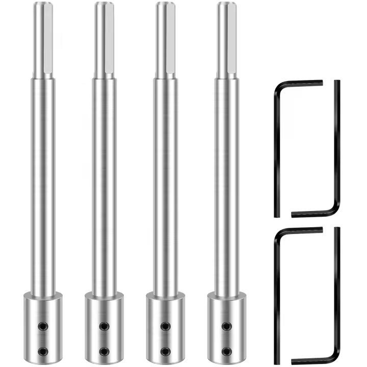 4pcs Extensión De Broca Core 17cm 0.36 Pulgada Portabrocas Magnéticas Hexagonales Para Perforadora Eléctrica Adaptador Duradero - 1