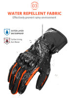 Guantes De Motocicleta Impermeables Y Antideslizantes Para Ciclismo Multicolor Accesorios De Equipamiento De Motocicleta Transpirables Para Hombre Y Mujer - details 9