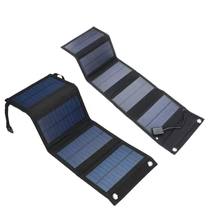 Panel Solar plegable 70/40W 5V USB cargador portátil impermeable para teléfono móvil accesorios de camping Banco energía - 1
