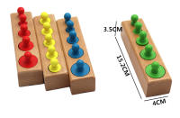 Juguete Educativo De Madera Montessori Para Niños Juguetes De Desarrollo Sensorial Y Práctica De Cilindros Y Agujeros Edad Recomendada 3-12 Años - details 12
