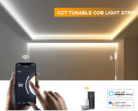 Tiras LED COB Inteligentes 12W/M Alta Brillo WiFi Dual Blanco Para Decoración De Habitaciones Compatible Con Alexa Tuya 24V - details 0