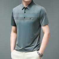 Polera Polo Para Hombre Casual Negocios Corta Resistente Al Arrugas Y Liso Cómoda Transpirable Verano Estilo Clásico Color Sólido - details 11