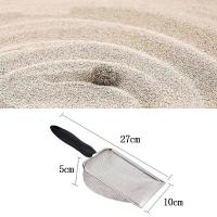 Cuchara De Arena Para Gatos Fine Pores De Acero Inoxidable Resistente Al Rusticidad Tamaño 2X2mm Para Limpieza De Residuos De Mascotas - details 1
