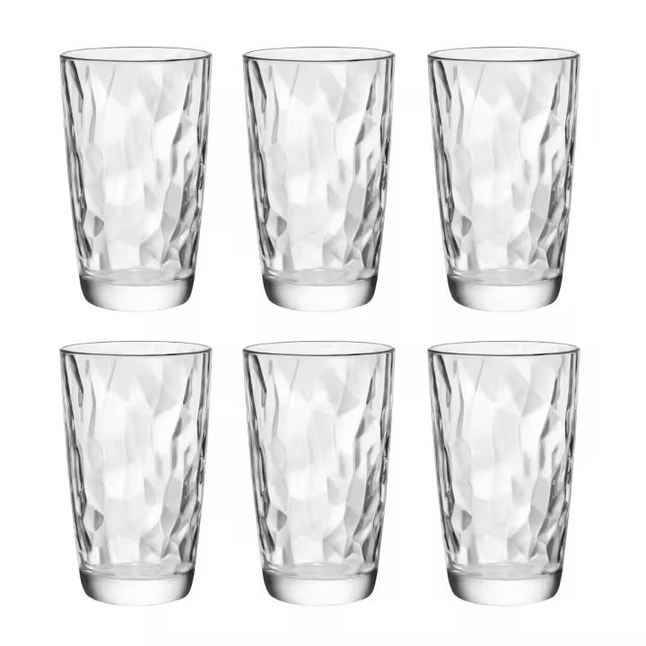Bormioli Luigi Diamond - Caja 6 Vasos Altos Vidrio 47CL Transparente - 1
