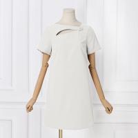 VONDA Vestido Mini De Verano Para Mujer En Color Sólido Estilo Casual Cuello Redondo Manga Corta Vestidos A-Line Fiesta - details 17