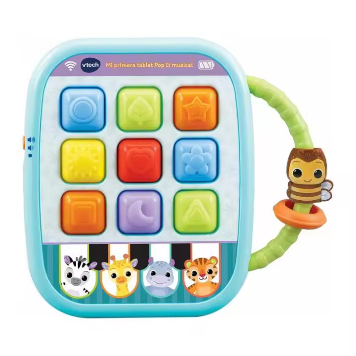 MI PRIMERA TABLET POP-IT MUSICAL TABLETA INTERACTIVA CON BOTONES DE SILICONA DE VTECH - 1