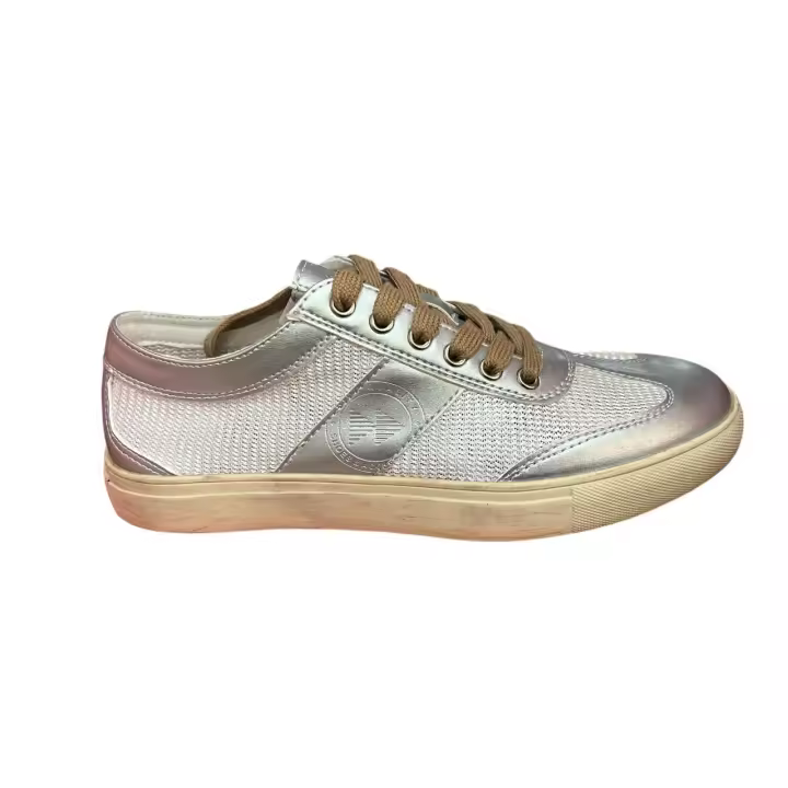 Deportivo casual señora - Marca: Perversa - Modelo 410 - Materiales: Polipiel, Sintético - Colores: Plata, Platino - 1