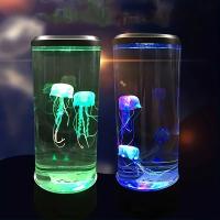 Lámpara De Medusa De Jalea Lava Con 7 Colores Luz Nocturna Del Océano Para Decoración De Escritorio Dormitorio Regalo LED De Modo De Control Por Interruptor - details 4