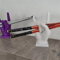 Soporte De Madera Para Batería Creativo Soporte De Palitos De Batería De Resina Modelo De Mano Soporte De Almacenamiento Para Palitos De Batería - details 2