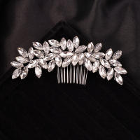 Peine De Novia Con Cristales De Rhinestone En Rosa Oro Y Plata Accesorio De Cabello Para Mujer Joyería De Cabeza Para Boda - details 2