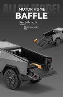 Modelo De Camión Tesla Cybertruck 1/24 Con Sonido Y Luz Vehículo De Montaña Para Niños Juguetes De Metal Y Plástico Regalo Ideal - details 8