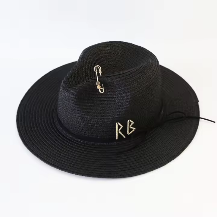 Sombrero De Paja Para Mujer Y Hombres Moda Verano 2025 Sombrero De Playa Casual Sombreros De Paja Con Visera Estilo Panama Protección Solar - 1