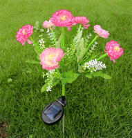 Luces De Flor De Loto Con 7 Cabezas Solar Para Exterior Impermeables Para Jardín Patio Decoración De Fiesta Navidad Modernas ABS Solar - details 13