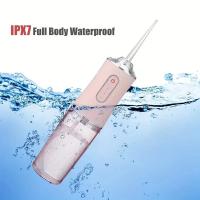 Fregador Dental USB Portátil Impermeable Sin Cable 200ML Con 4 Boquillas Limpieza Oral Y Gomas De Los Dientes Limpiador Dental - details 4