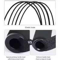 Set De Bandas De Resistencia Para Ejercicio 5 Tubos Con Anclaje De Puerta Manijas Para Piernas Y Tobillos Y Barril De Fitness - details 4