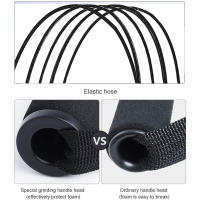 Set De Bandas De Resistencia Para Ejercicio 5 Tubos Con Anclaje De Puerta Manijas Para Piernas Y Tobillos Y Barril De Fitness - details 4