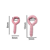 100pcs De Ojales Pequeños Y Coloridos Para Joyería Suministros De Hebeleras Y Cerraduras De Hilo Metálico Para Creación De Joyas - details 1
