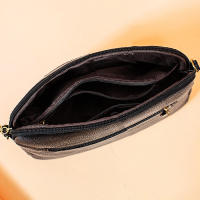 Bolso De Hombro Para Mujer En Cuero PU Sólido Moda Bolso Cruzado Small Bolsas Femininas Con Cierre De Cremallera Y Decoración De Flores - details 16