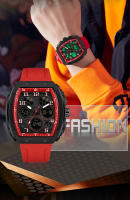 Reloj De Pulsera Digital SANDA Para Hombre Resistente Al Agua Con Display LED Y Múltiples Funciones Deportivas Y Militares De Silicona - details 4