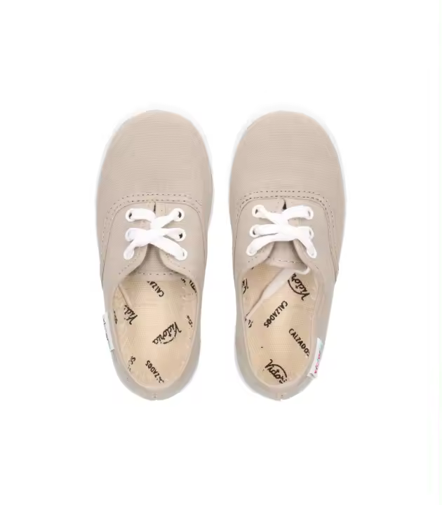 VICTORIA 106613 zapatilla de  Lona Unisex Beige - 1
