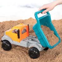 COLORBABY - Camión con juguetes para la playa, 40 cm, 9 piezas, moldes de arena, palas, cedazo, volquete, juegos arena, juego verano para bebés, +18 meses - details 2