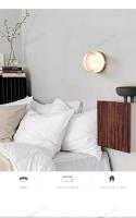 Lámpara De Pared LED Moderna En Acrílico Para Dormitorio Sala De Estar Hotel Baño Iluminación Decorativa Montaje En Pared Incluye Bombilla - details 14