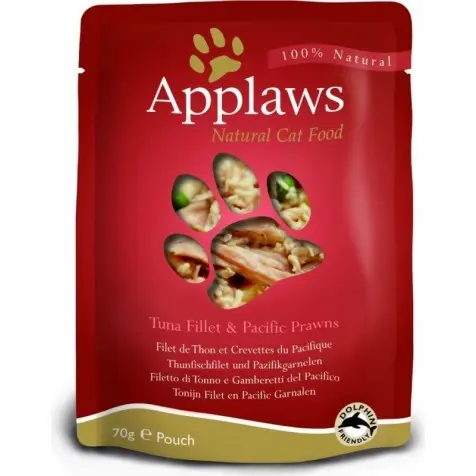 Applaws Sobre Gatos Adultos Atún y Gambas del Pacífico - 1 unidad - 70 gr - 1