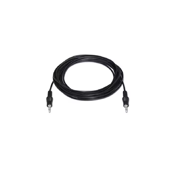 Actecom Cable adaptador de Mini Jack 3.5mm Macho a Macho Negro Cable Audio para Auriculares Altavoces 1 metro - 1