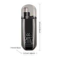Aparato De Trimmer De Pelo Nasal Eléctrico Portátil Recargable USB Seguro Para Mujeres Y Hombres No Daña La Cavitación Nasal Labios Y Cejas - details 6
