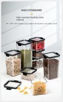 Juego De Jarra De Cocina Para Almacenamiento De Granos Y Frijoles Caja Sellada De Plástico De Gran Capacidad Resistente Al Humo Estilo Japonés - details 3