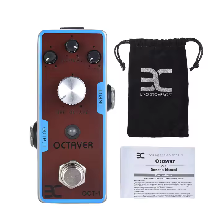 Pedal De Efectos ENO EX OCT-1 OCTAVE Mini Octava Para Guitarra Con Carcasa De Metal Completa Bypass Verdadero Herramienta De Toque Para Músicos - 1