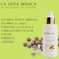 Serum Pelo Omega 7 Macadamia Compact Size [50 ml] - Anti Frizz Reparador Cabello Profesional, Serum Puntas Abiertas y Secas con Aceite de Macadamia rico en Omega 7 y Vitamina E, Sin Sulfatos ni Parabenos Aluminalia - details 0