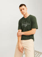Jack & Jones Hombre Pack 2 Camisetas de Algodón, Mod JWHFERRIS TEE SS CREW NECK Logo estampado REF 287695 - details 13
