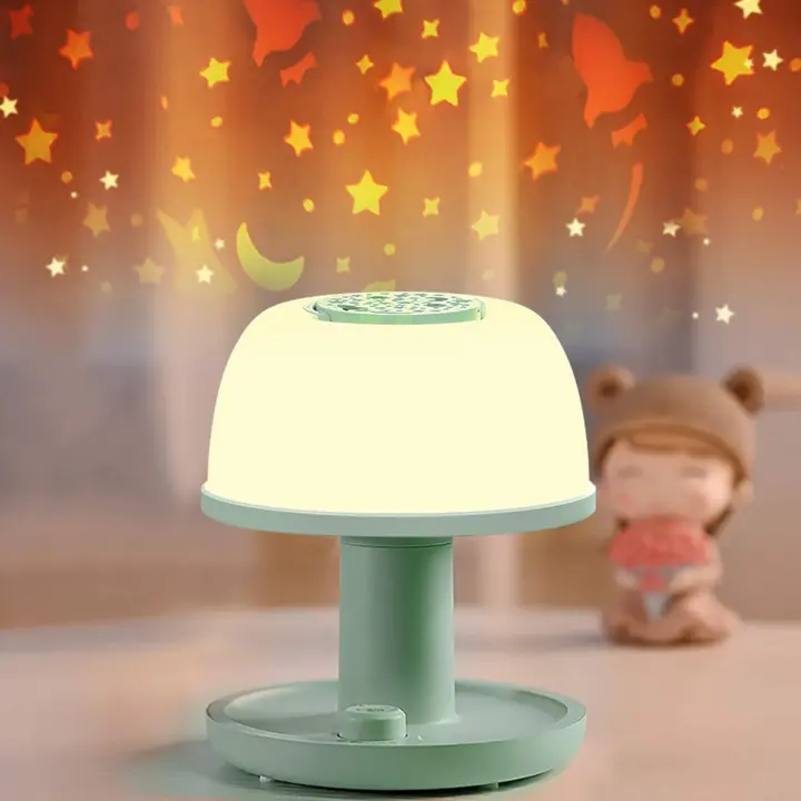 Lámpara de luz nocturna para niños pequeños, lámpara de noche LED regulable con proyector de estrellas, cambio de Color, regalos recargables portátiles para dormitorio - 1