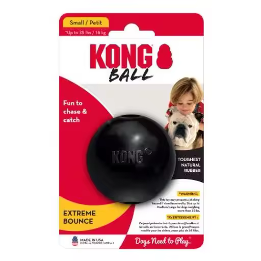 KONG Extreme Ball es la aliada perfecta para el juego de buscar y recoger! El caucho KONG Extreme es resistente, natural y elástico talla M/L - 1