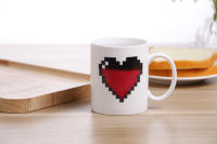 Taza De Café Cerámica Cambio De Color En Forma De Corazón De Durazno 330ML Diseño Creativo Regalo Preferido Para El Día Del Amor Taza Mágica Para Bebidas - details 6