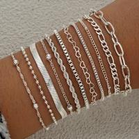 Juego De 11 Pulseras Elegantes Y Bohemias Para Mujer Con Cadena De Serpiente Y Corazón Geométrico Joyería Casual Para Vacaciones Y Citas - details 2
