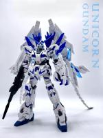 Figura De Acción Anime Unicornio Destrucción Modo Modelo Hg 1/144 Bandai Ornamento De Escritorio Juguetes Para Adultos Regalo - details 0