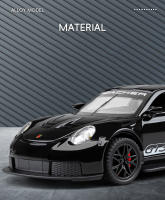 Coche De Carreras Miniatura Porsche 911 GT3 RS 1:32 Para Niños Con Luz Y Sonido Aleación Metal Diecast Coche De Colección Regalo - details 2