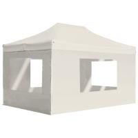 vidaXL Carpa Plegable Profesional con Paredes Aluminio 4,5x3 m Color Antracita,  Azul,  Blanco y mas - details 3