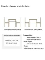 Mantel Rectangular De Lino Universal Para Todas Las Estaciones Color Sólido Beige Con Borde Vintage Para Decoración De Boda Y Cocina Estilo Rústico - details 7