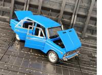 Modelo De Coche De Policía Lada 1/24 Escala Simulación De Metal Juguete Para Niños Regalo Sin Batería Proveniente De China - details 7