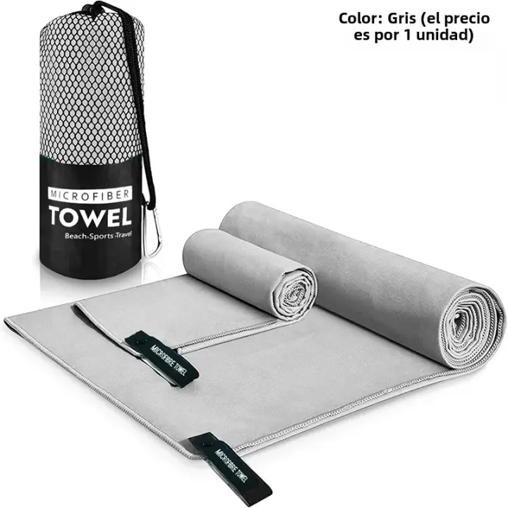 Toalla Deportiva Secado Rápido 40x80/76x152CM Azul Gris Verde Naranja Para Natación Gimnasio Camping Correr Playa Toalla De Lavado - 1