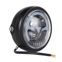 Faros LED De 6.5 Pulgadas Vintage Para Motocicleta Compatible Con Harley Sporster Softtail Choppers Custom Cafe Racer Alta Y Baja Potencia - details 2