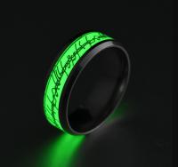Anillo Radiante De Acero Inoxidable Joyería Duradera Para Un Brillo Estilizado Regalo Perfecto Para Él O Ella En La Oscuridad - details 2
