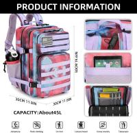 Mochila Táctica 45L 3P Impermeable Para Senderismo Y Acampar Con Sistema MOolle Bolsa De Exterior Para Escalada Y Trekking - details 1
