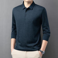 Camisa Polo Para Hombre Casual Larga Con Insignia Color Sólido Moda Transpirable Cómoda Versátil Top Para Negocios - details 8