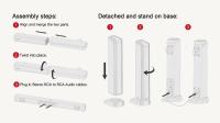 Barras de Sonido ULTIMEA Apollo S40 2.2ch para TV, 100W 2 en 1 Barra de Sonido Desmontable para TV, Bluetooth 5.3 TV Sound Bar, 3 Modos de Ecualización y Graves Ajustables Altavoces de TV, ARC/óptico/Aux - details 7