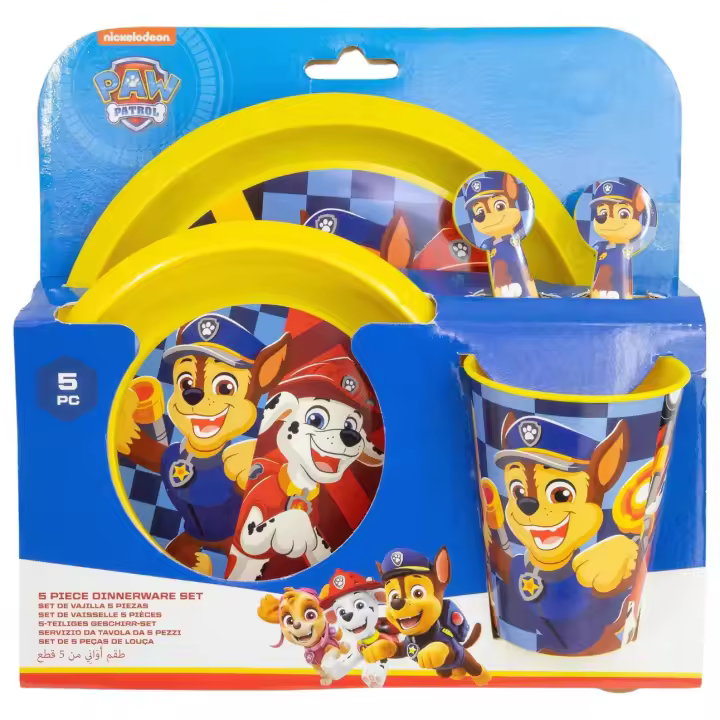 Set vajilla infantil easy Patrulla canina (Paw Patrol) 5 piezas - Paw Patrol - 1
